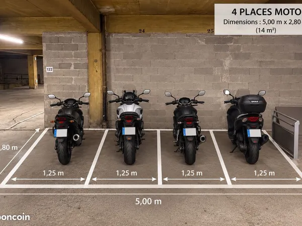 Loue places de motos