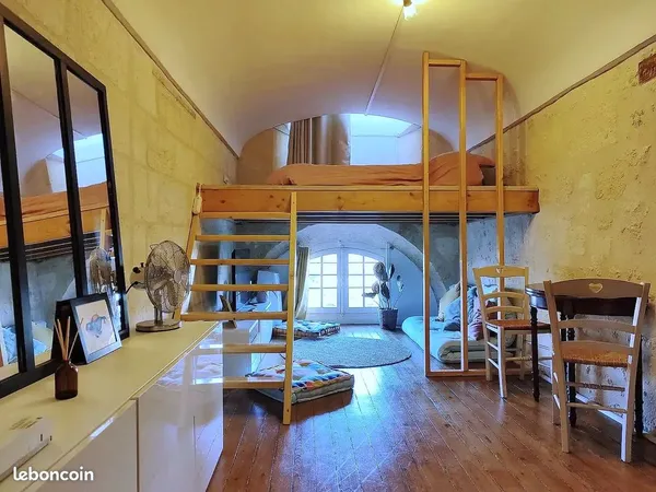 Studio de charme 22 m² au sol - Quai Richelieu, Bordeaux centre
