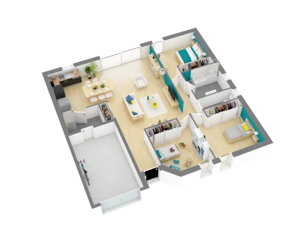 Maison neuve 4 pièces 89 m²