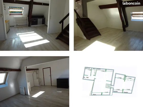 LOCATION TYPE 2 NOGENT-SUR-SEINE 550/mois
