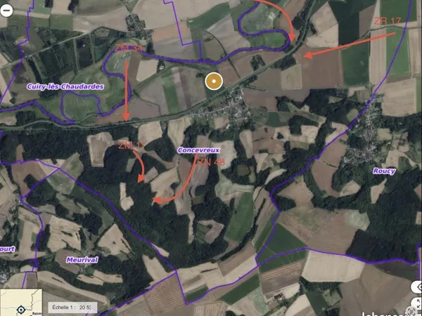 Terrain 108451 m² Concevreux