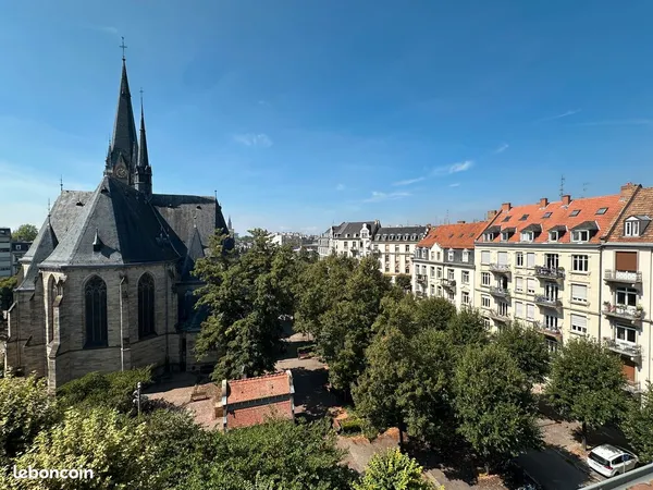 Strasbourg - orangerie - saint maurice - immeuble bourgeois 1913 - dernier etage - appartement 4 pie