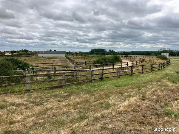 A louer hangar agricole, box, terrains et piste d'entrainement