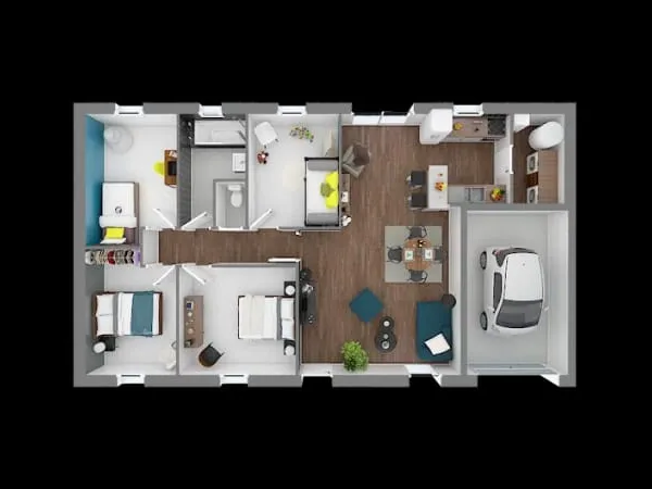 Maison neuve 5 pièces 91 m²