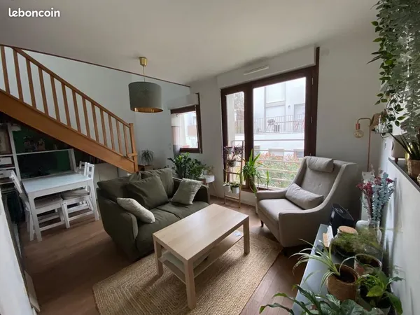 Appartement duplex meublé