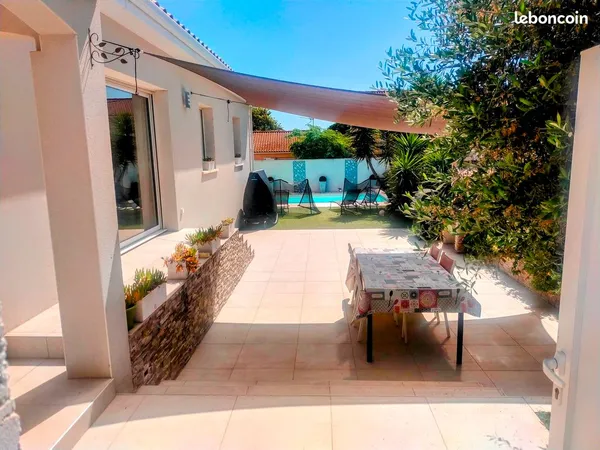 Villa 5P plain-pied avec piscine - DPE A - Particulier