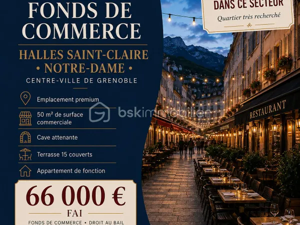 Fonds de commerce 50 m²