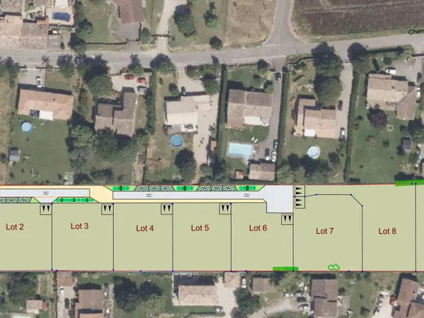Terrain en lotissement 737 m²