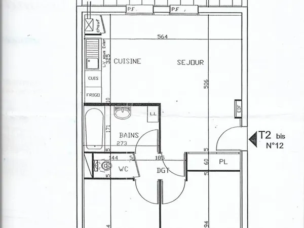 appartement Type T2 BIS (2chambres)