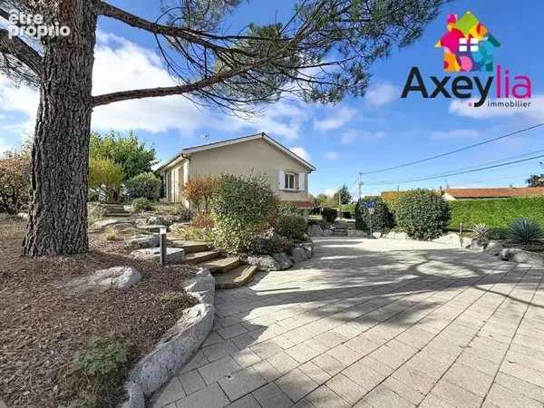 A vendre - virigneux - maison familiale de plain-pied avec sous-sol aménagé, grand terrain arboré et