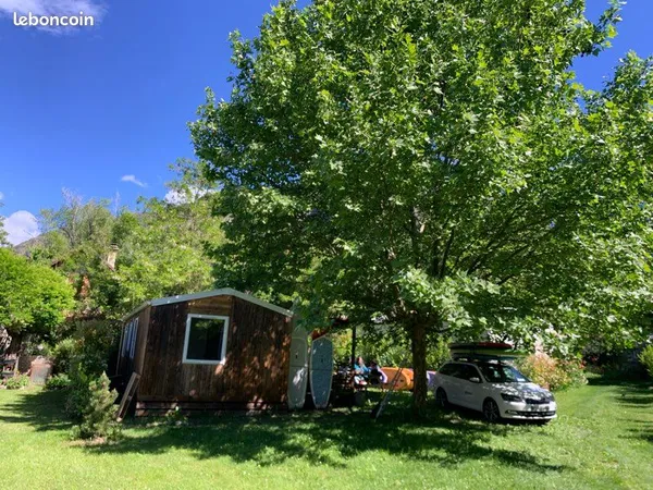 Chalet / mobile home au vert, très bon état, 6 personnes dans camping familial (à 10mins de la plage