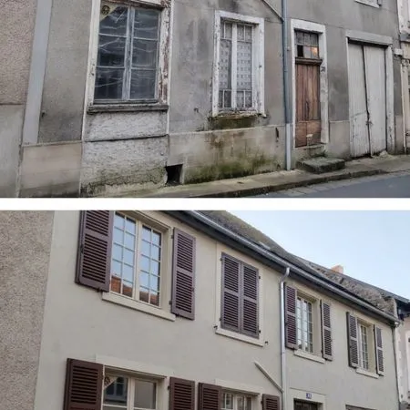 Maison de bourg avec jardin + garage - centre Lubersac