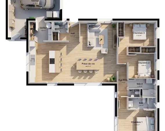 Maison neuve 4 pièces 110 m²