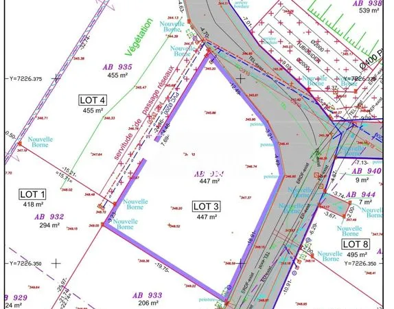 Terrain 447 m² Vittel