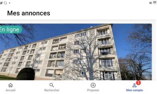 Vends appartement - 50m²