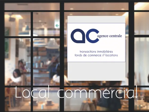 Local commercial avec grande vitrine poste des Fins
