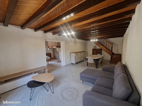 Maison meublée 120m² - 3/4 chambres - Terrasse couverte, garage, terrain 400m²