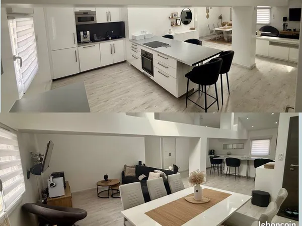 Appartement loft centre de Pulnoy - 124 m² - 3 chambres + mezzanine + parking privatif