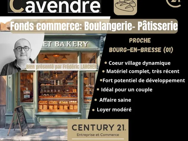 Boulangerie, fonds de commerce, pâtisserie 1 m² BOURG EN BRESSE
