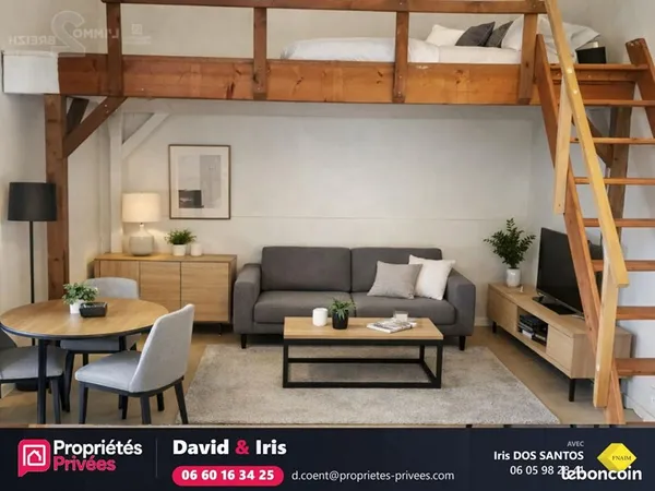 Studio 1 pièce 19 m²