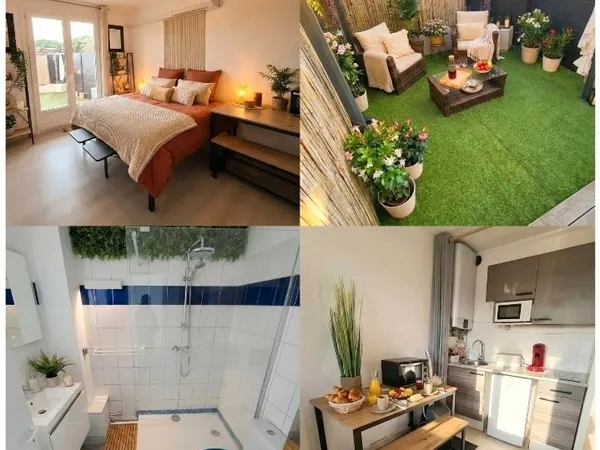 Studio bord de mer + jardin