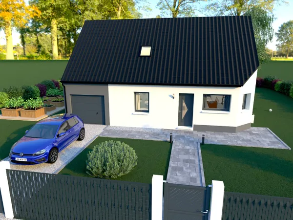 Terrain + maison 102 m²