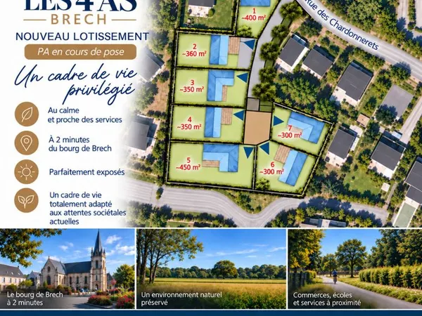 Terrain 400 m² BRECH