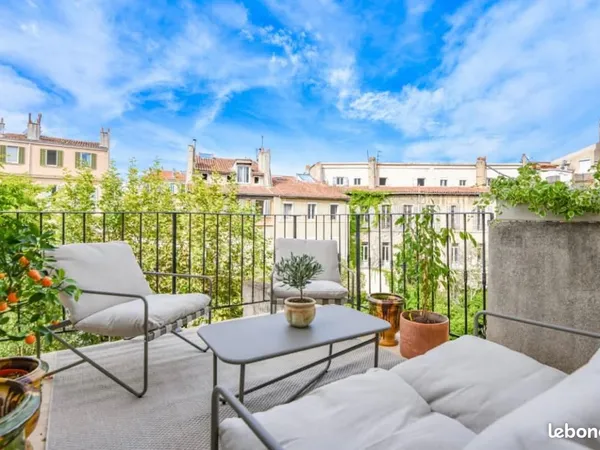 Charmant studio avec grande terrasse - Marseille - Bail Mobilité