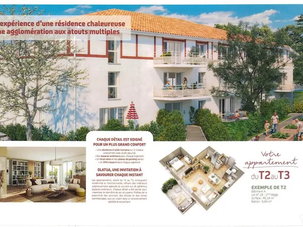 Appartement 2 pièces 45 m²