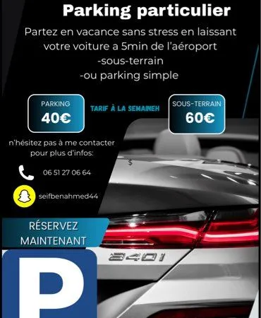 Stationnement Location Bouguenais 40€