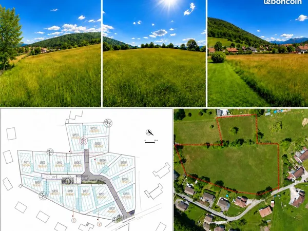 Terrain a bâtir viabilisés lot n° 8 - 500 m²- libre de constructeur