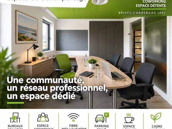 Bureaux privatifs à louer - secteur Brives-Charensac