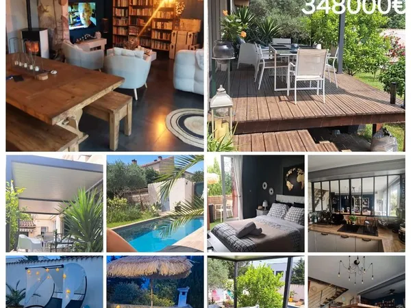 Maison rénovée avec piscine, suite parentale et salle de sport - Nîmes secteur Parnasse