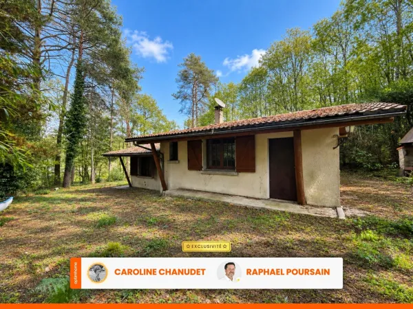 A vendre maison de 75 m2 habitables sur 2500 m2 de terrain avec puits