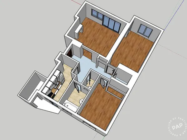 Appartement 3 pièces 66 m²