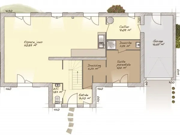 Maison neuve 8 pièces 145 m²