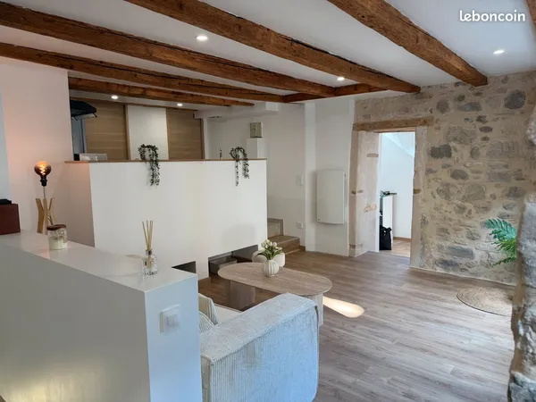 Appartement de charme rénové - T3 atypique / T2 bis - 58 m² au sol - coeur historique de Gex