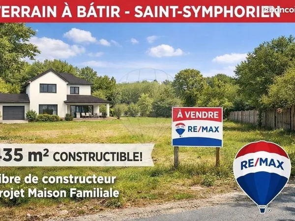 Terrain 435 m² Saint Symphorien