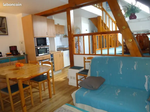 Location duplex bord de plage