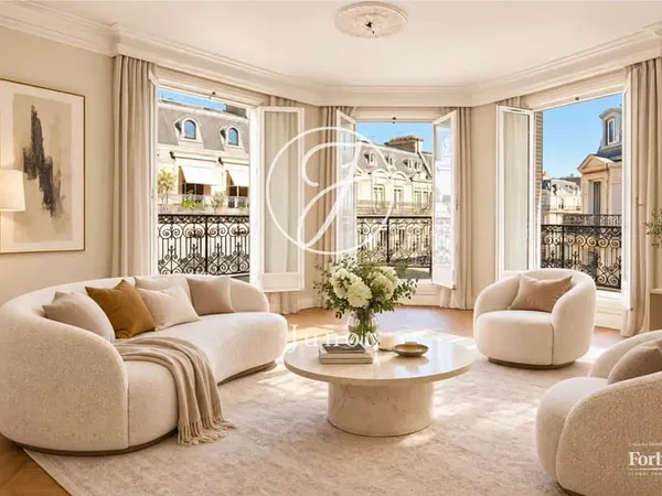 Paris 8e - TRIANGLE D'OR / MARBEUF - Appartement - 4 pièces - 118,25m² Carrez - 2 chambres - Balcon