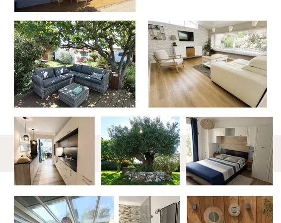 Maison 3 chambres de plain-pied+ grand jardin+ piscine
