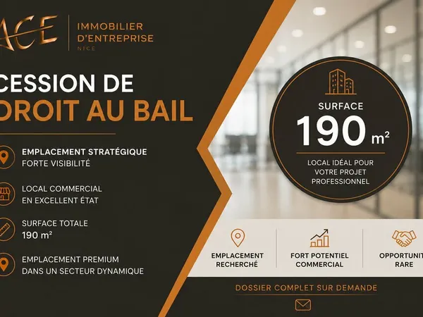 Local commercial 190 m²