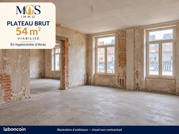 Local 2 pièces 54 m²