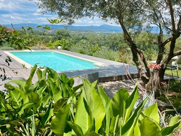 Maison vigneronne avec vue, 140m2, 4 chambres, jardin, piscine et boulodrome