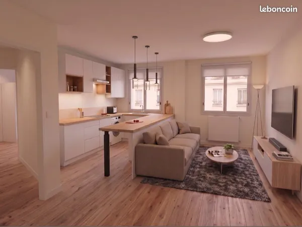Appartement T2 de 49m² entièrement rénové (Livraison début nov.) - Prêt à habiter