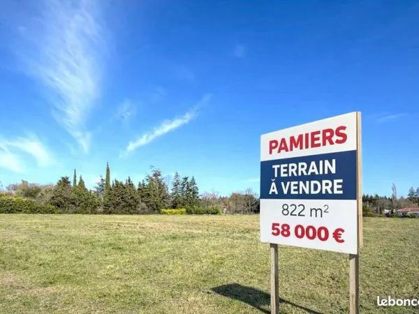 Terrain 822 m² Pamiers