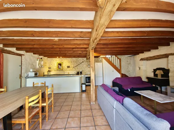 Maison 90 m², 3 chambres, jardin, parking, parc avec aires de jeux, pétanque etc- toutes charges com