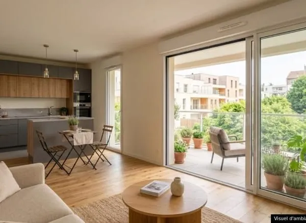 Plein Sud-Ouest pour ce Superbe T3 de 66 m² avec Balcon de 14 m²  Vénissieux