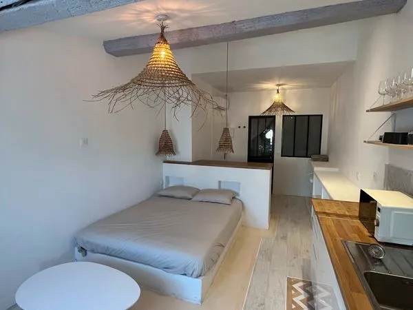 Grand Studio Clim Wifi Cuisine équipée (P2) Belsunce - Bail meuble (A liberer 90 nuits durant l'ete)