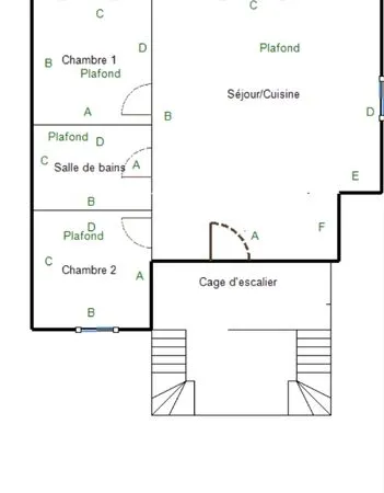 Appartement sur immeuble de 6 logement